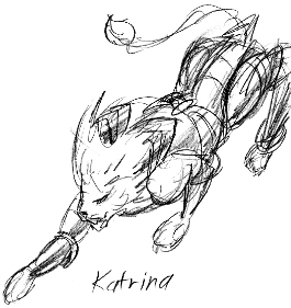 Sketch of her lion beast form